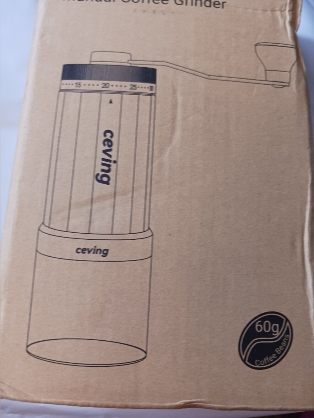 Ceving Mega 60 Manual Coffee Grinder, Stainless Steel Burr, 40 Settings New - Picture 5 of 14